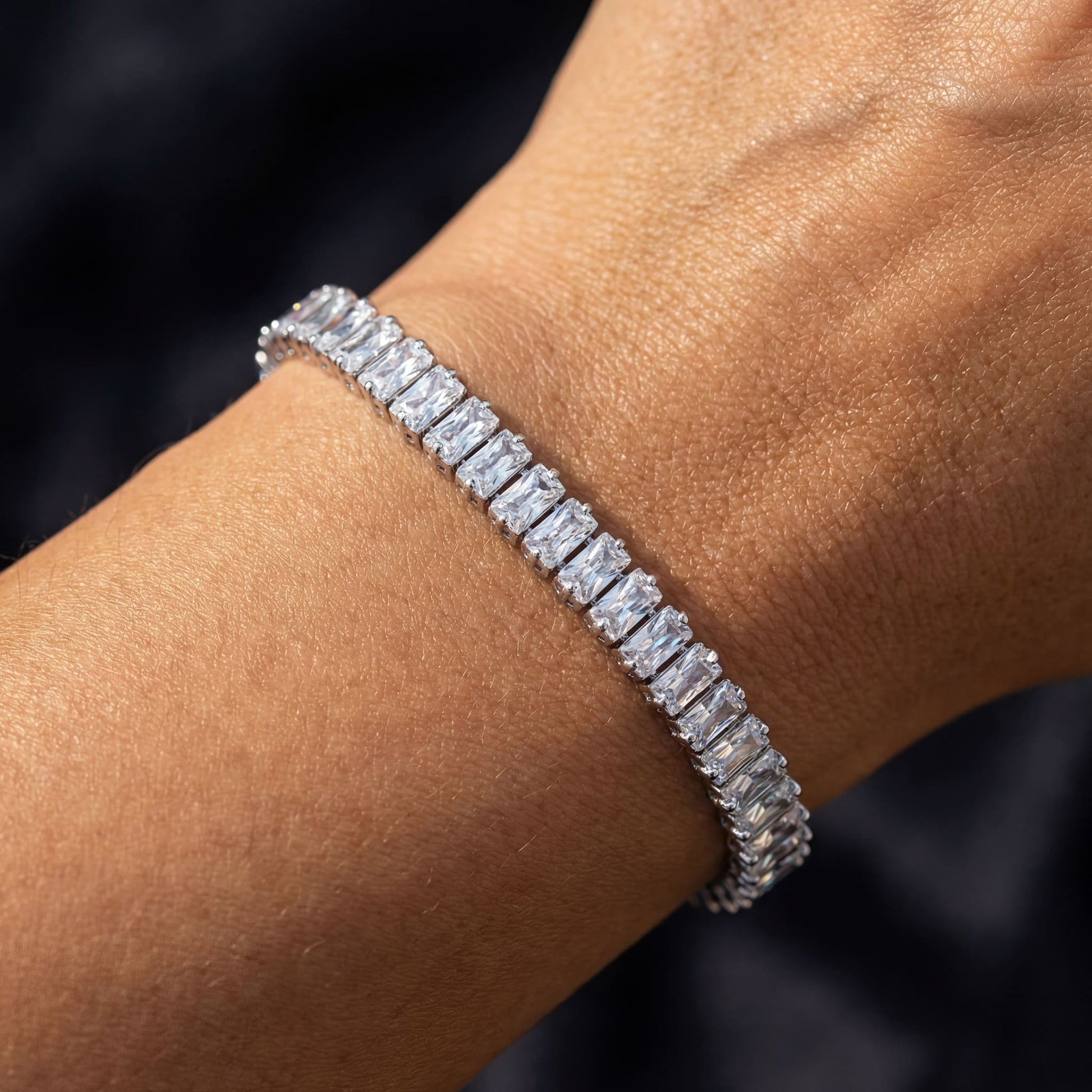 ICED OUT 5MM "SILVER SHINO" ARMBAND - ICERAIN JEWELRY