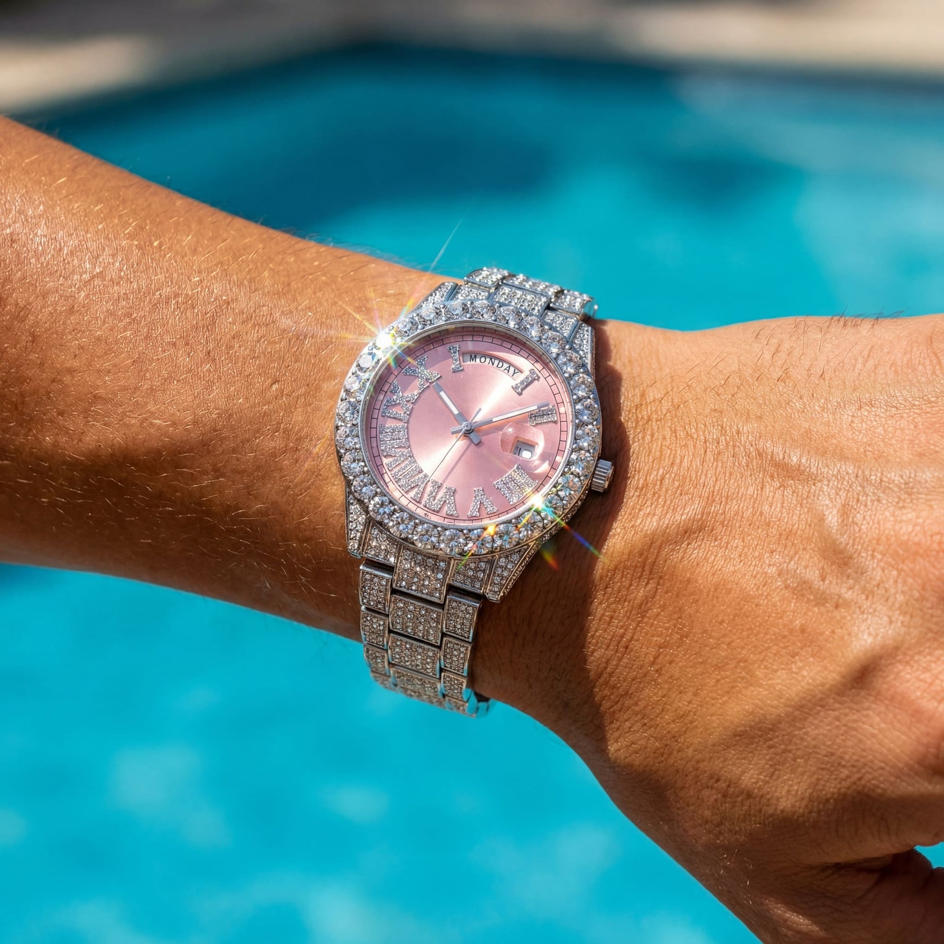 ICED OUT "LEHMING" UHR - ICERAIN JEWELRY