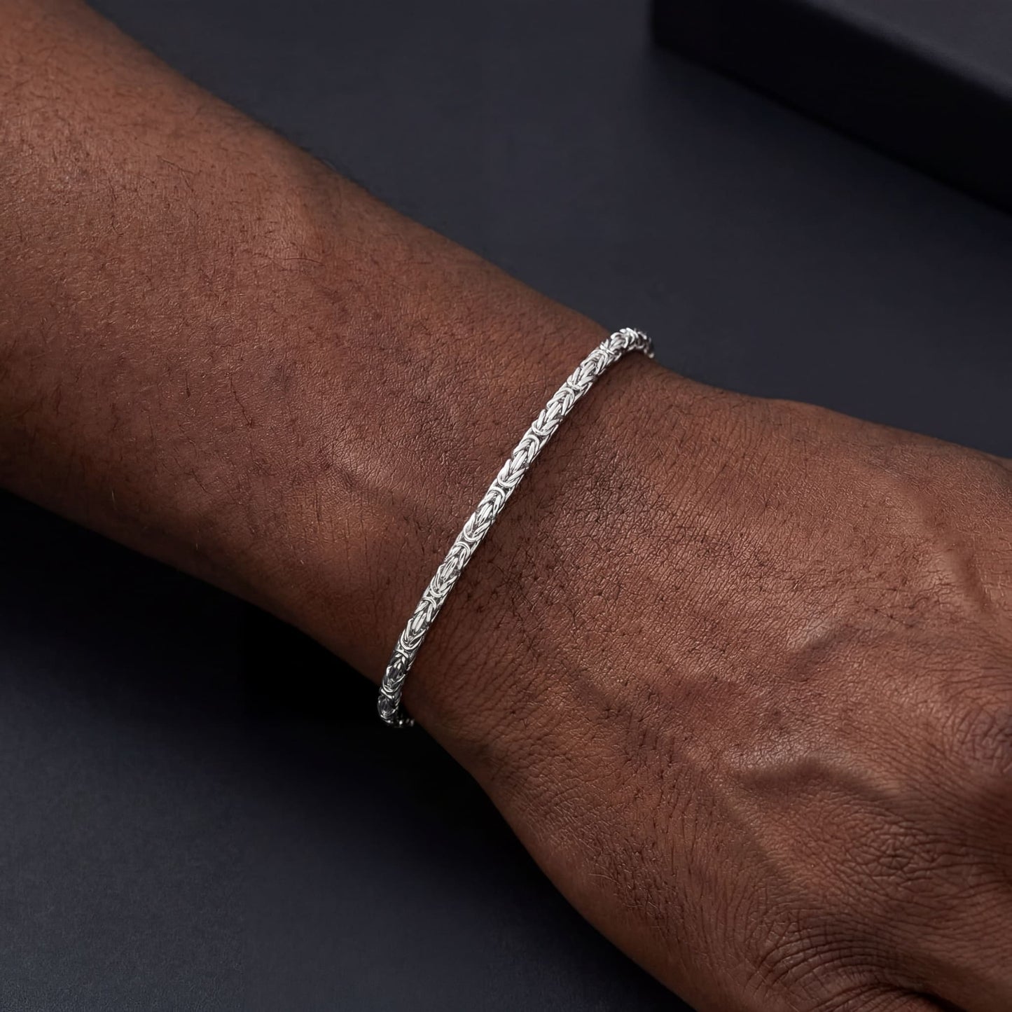 925S SILVER 2,5MM "KING" KÖNIGSARMBAND - ICERAIN JEWELRY