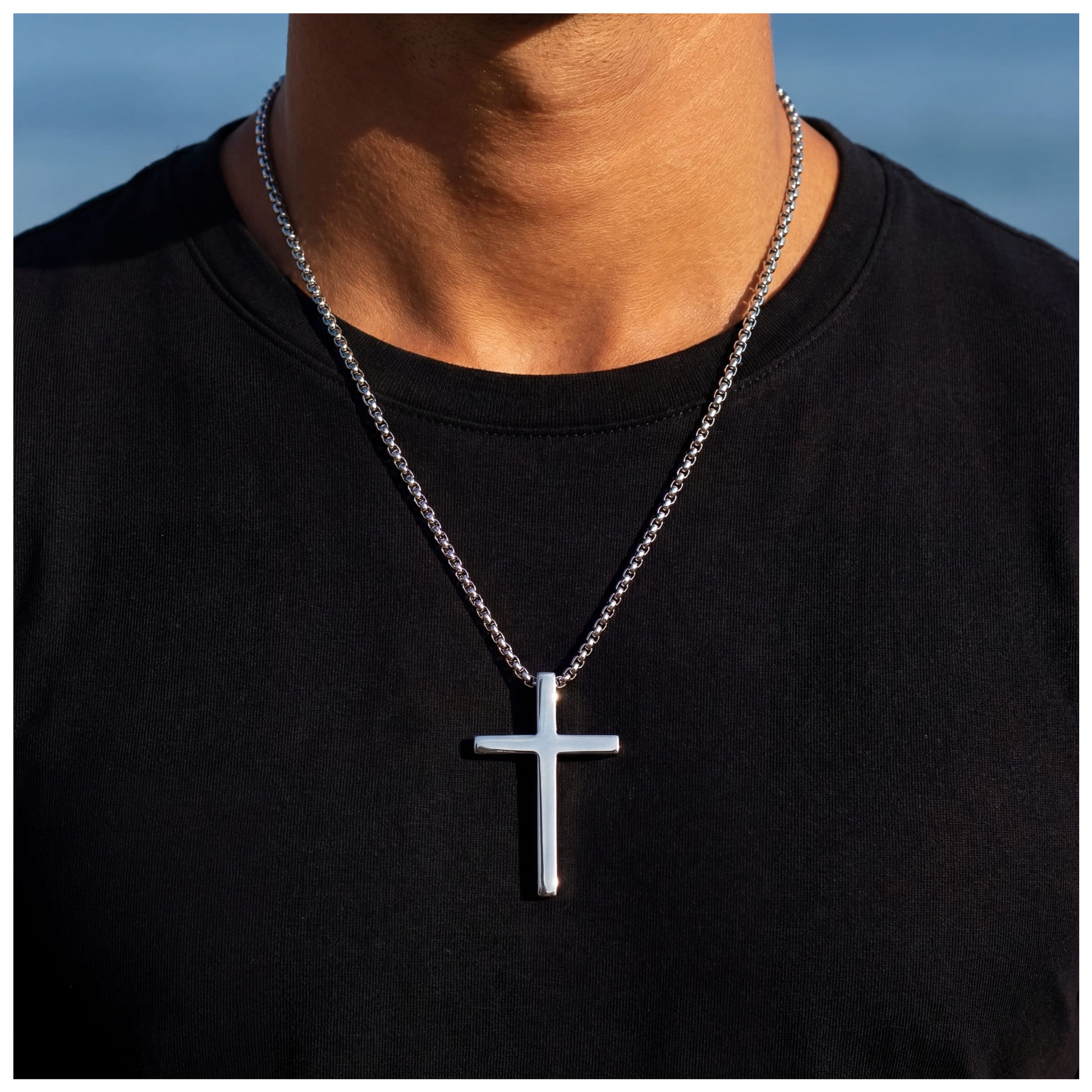 EDELSTAHL "VINTAGE CROSS" KETTE - ICERAIN JEWELRY