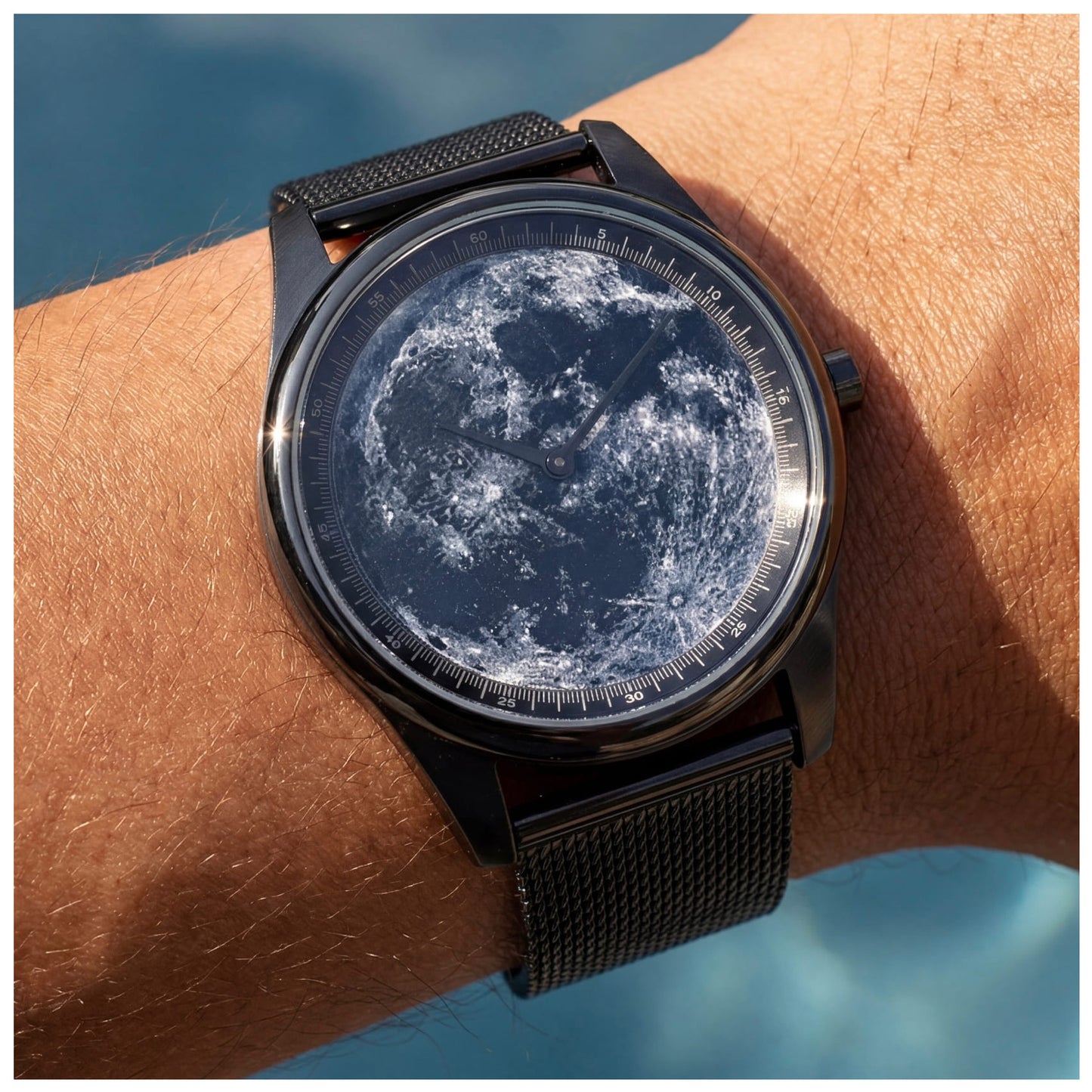 EDELSTAHL "MOON" UHR - ICERAIN JEWELRY
