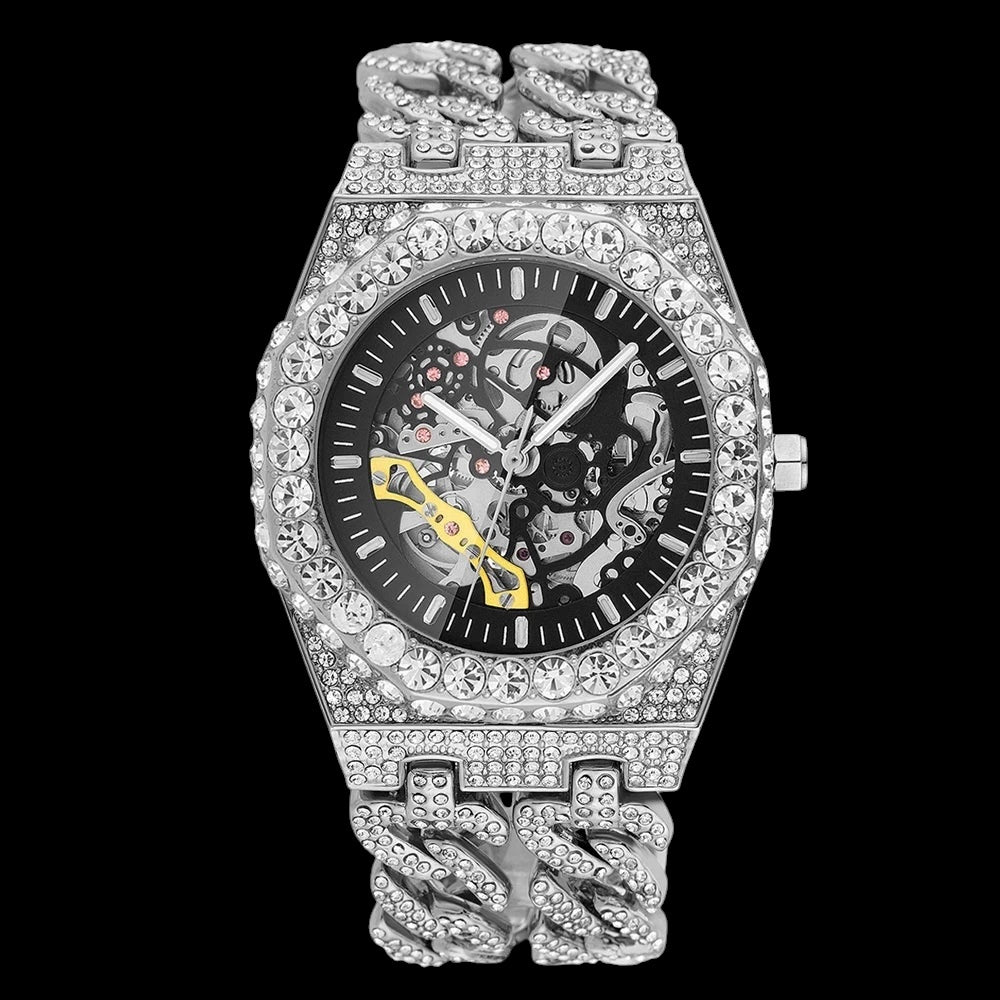 ICED OUT AUTOMATIK "SCHELETRO V5" UHR - ICERAIN JEWELRY