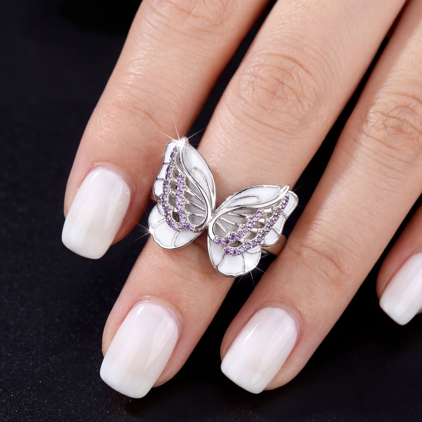 ICED OUT "CHROME BUTTERFLY" RING - ICERAIN JEWELRY
