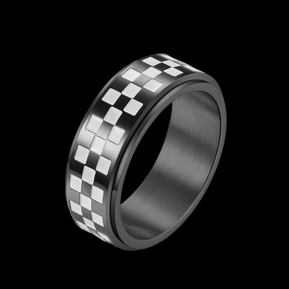 Luxus Edelstahl "Race" Ringe