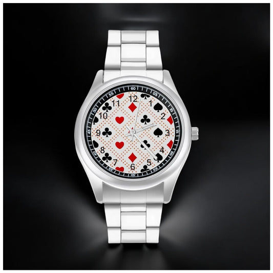 EDELSTAHL "POKER" UHR - ICERAIN JEWELRY