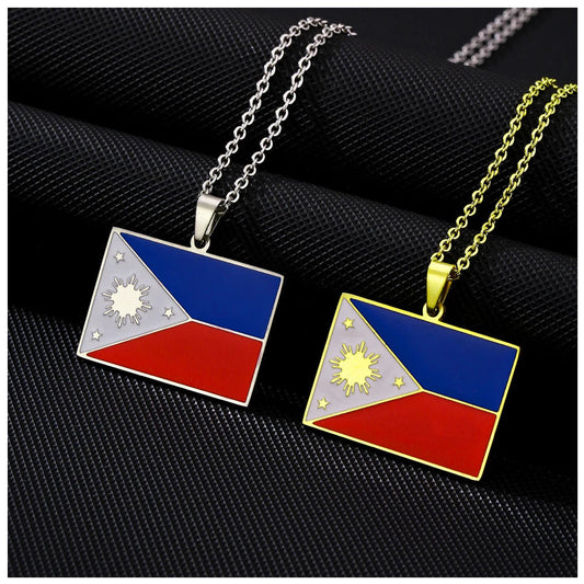EDELSTAHL "PHILIPPINES FLAG" LÄNDERKETTE - ICERAIN JEWELRY