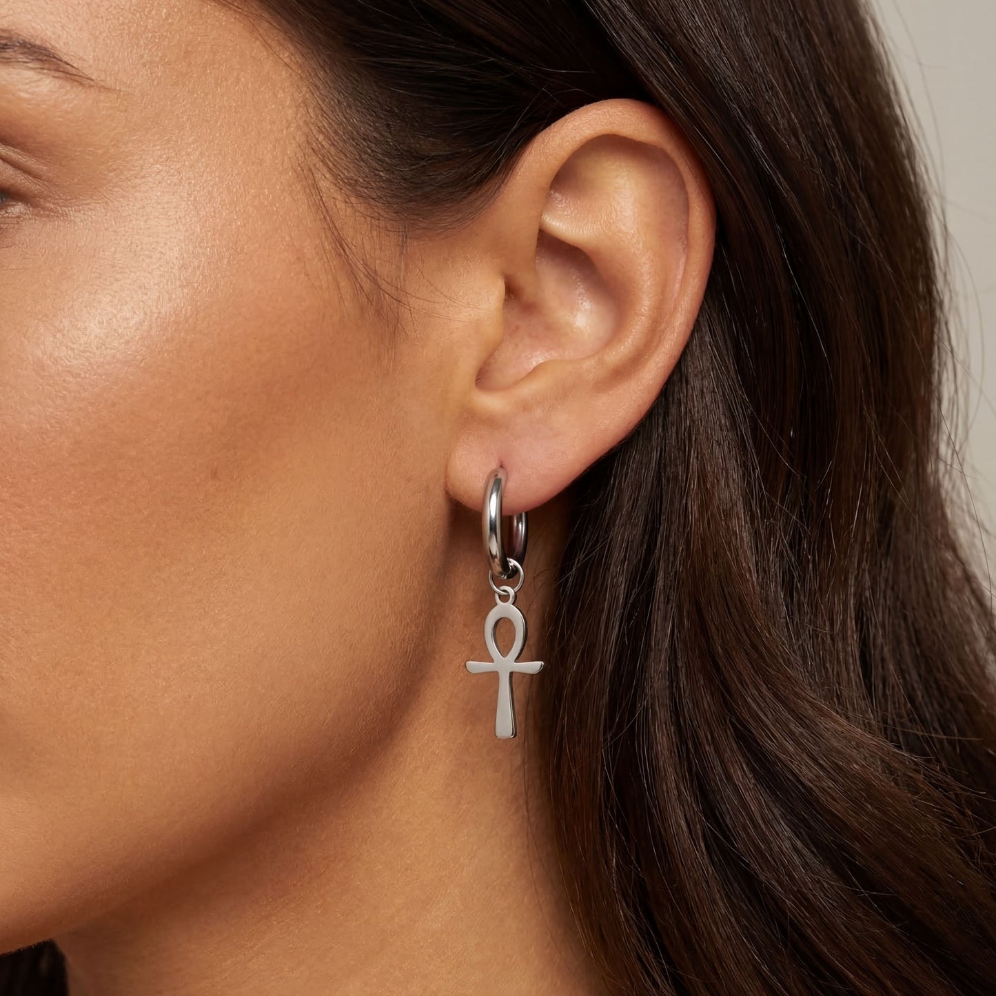 EDELSTAHL "CROSS V4" OHRRINGE - ICERAIN JEWELRY