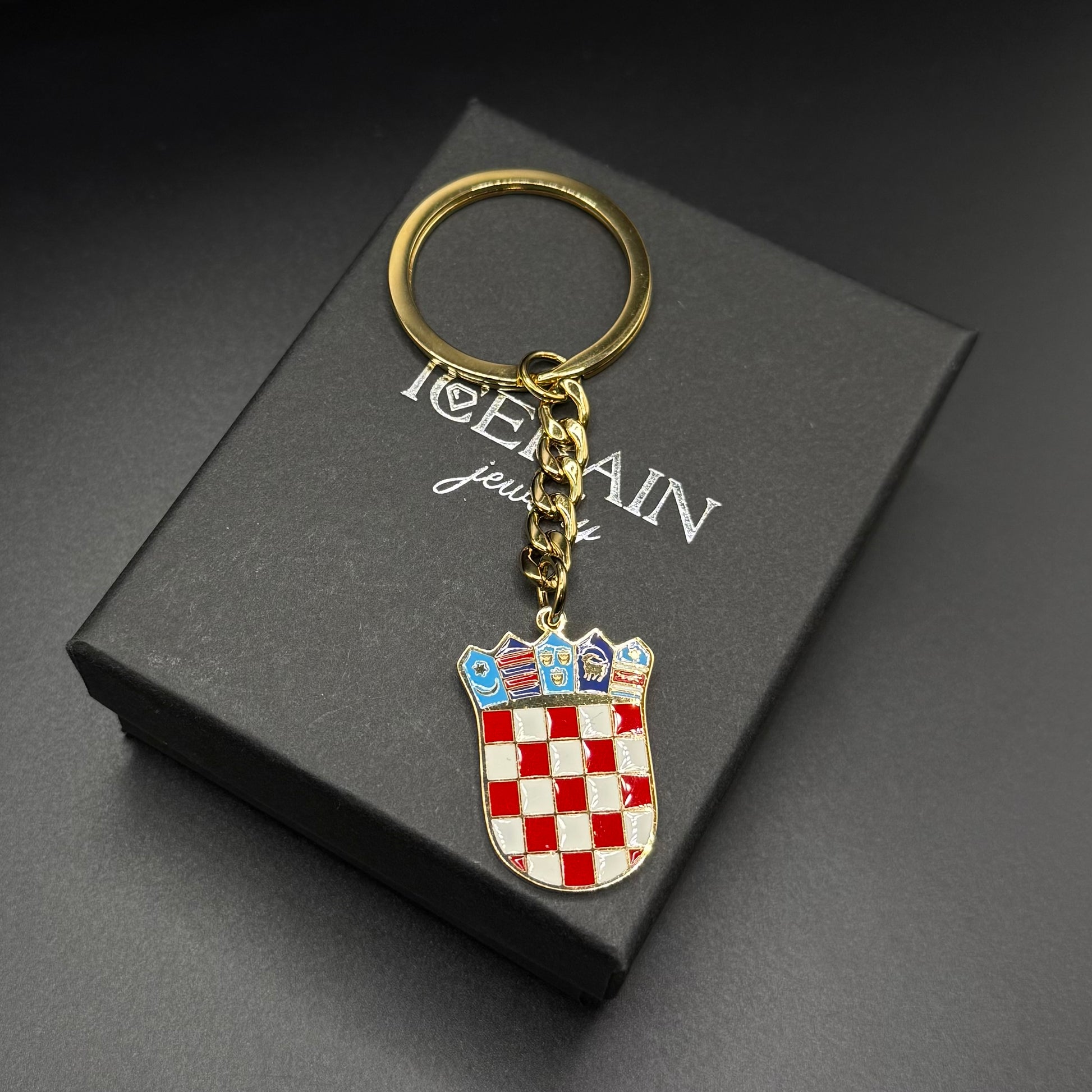 EDELSTAHL "CROATIA" SCHLÜSSELANHÄNGER - ICERAIN JEWELRY