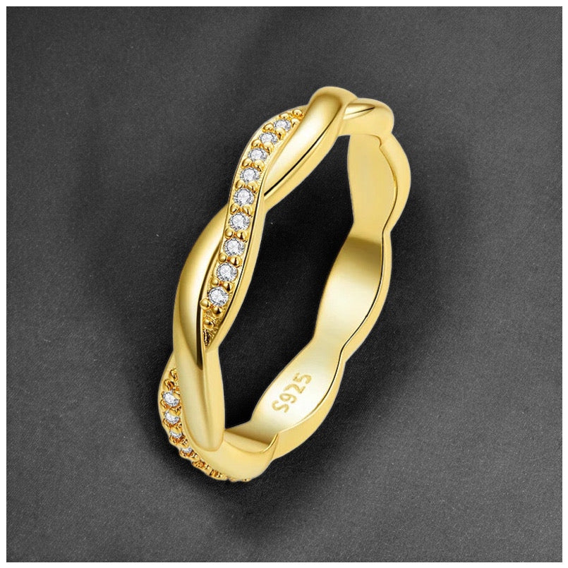 Luxus Iced Out "Gold Twaster" Ringe