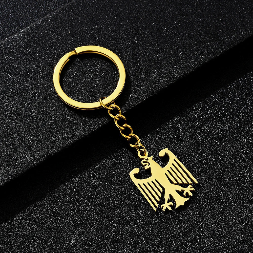 EDELSTAHL "GERMANY V2" SCHLÜSSELANHÄNGER - ICERAIN JEWELRY