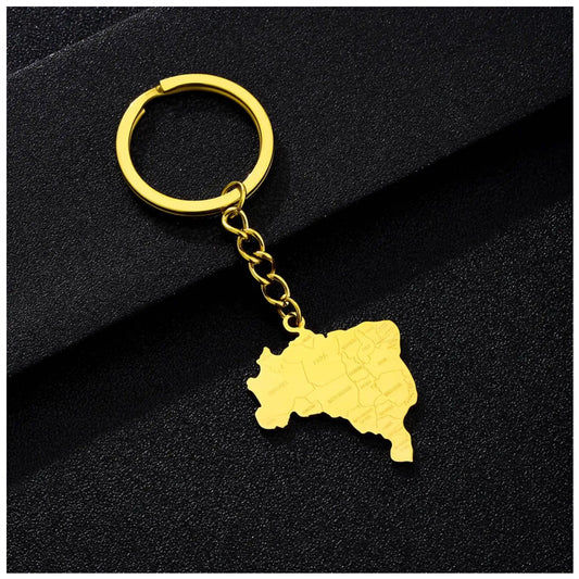 EDELSTAHL "BRAZIL V2" SCHLÜSSELANHÄNGER - ICERAIN JEWELRY