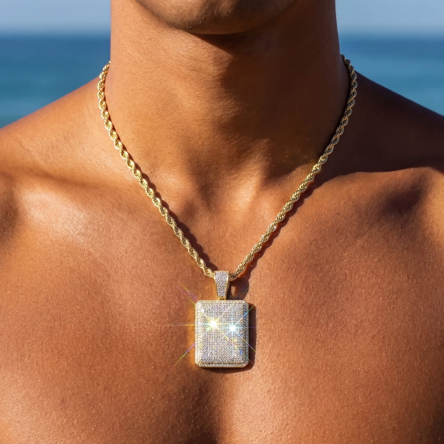 ICED OUT "SQUARE" KETTE - ICERAIN JEWELRY