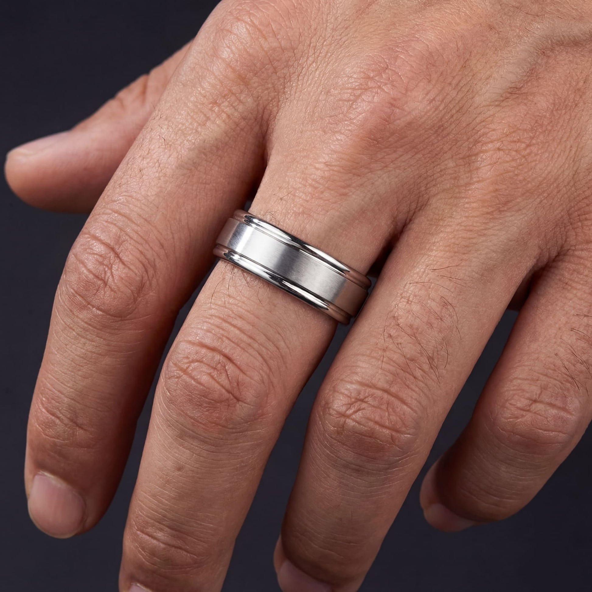 EDELSTAHL "SILVER COMFORT" RING - ICERAIN JEWELRY