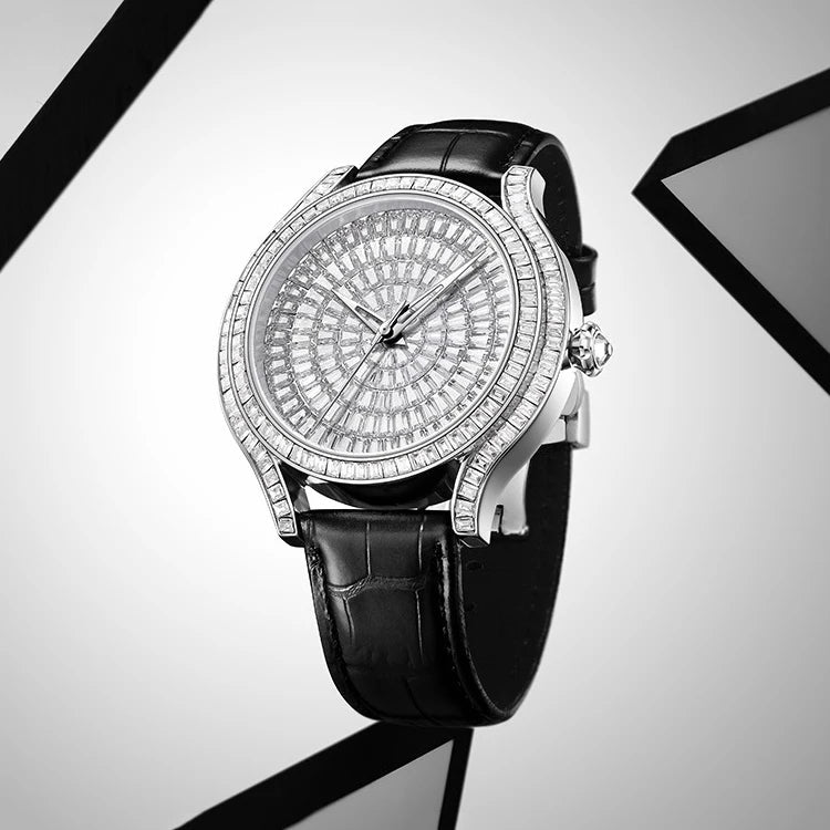ICED OUT 45MM MOISSANITE "DIAMOND FACE" UHR - ICERAIN JEWELRY
