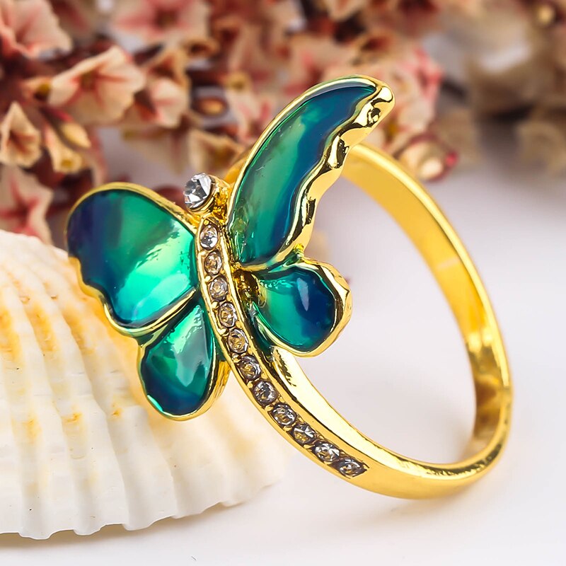 ICED OUT "BLUE BUTTERFLY" RING - ICERAIN JEWELRY