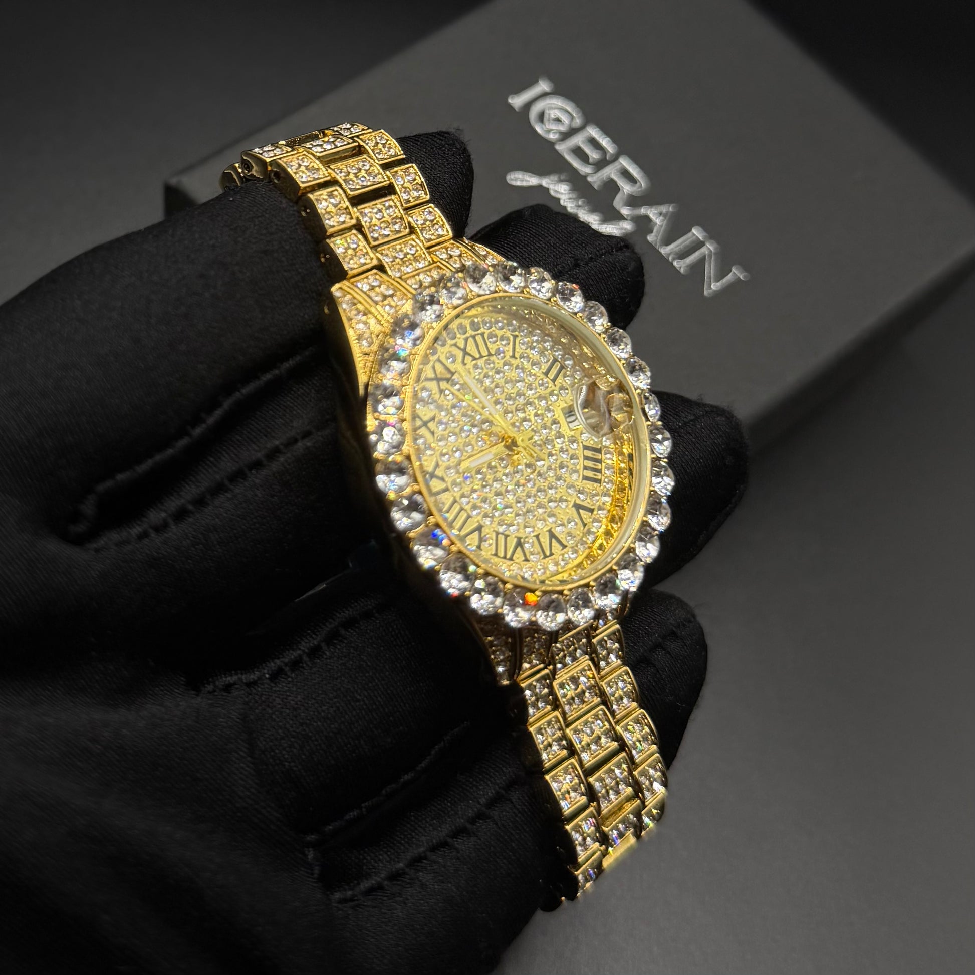 ICED OUT "DRESSOLO" UHR - ICERAIN JEWELRY
