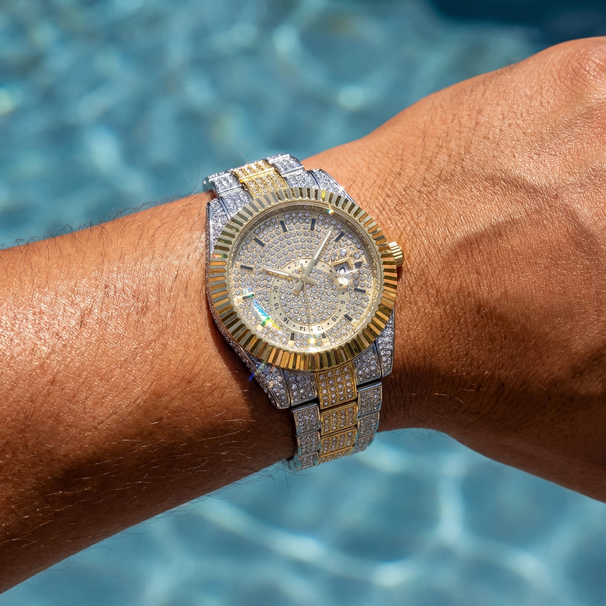 ICED OUT "HIGHORO" UHR - ICERAIN JEWELRY