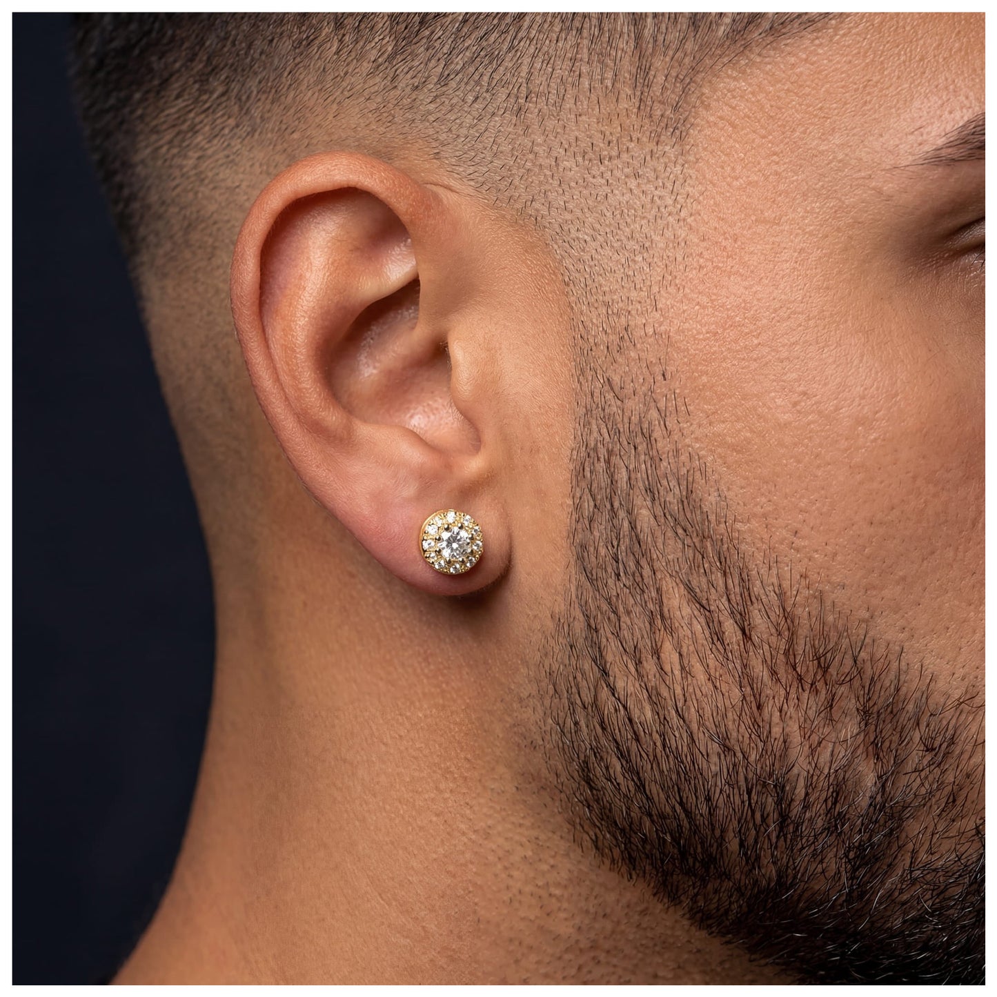 SALE | ICED OUT "GOLD FRANKO" OHRRINGE - ICERAIN JEWELRY