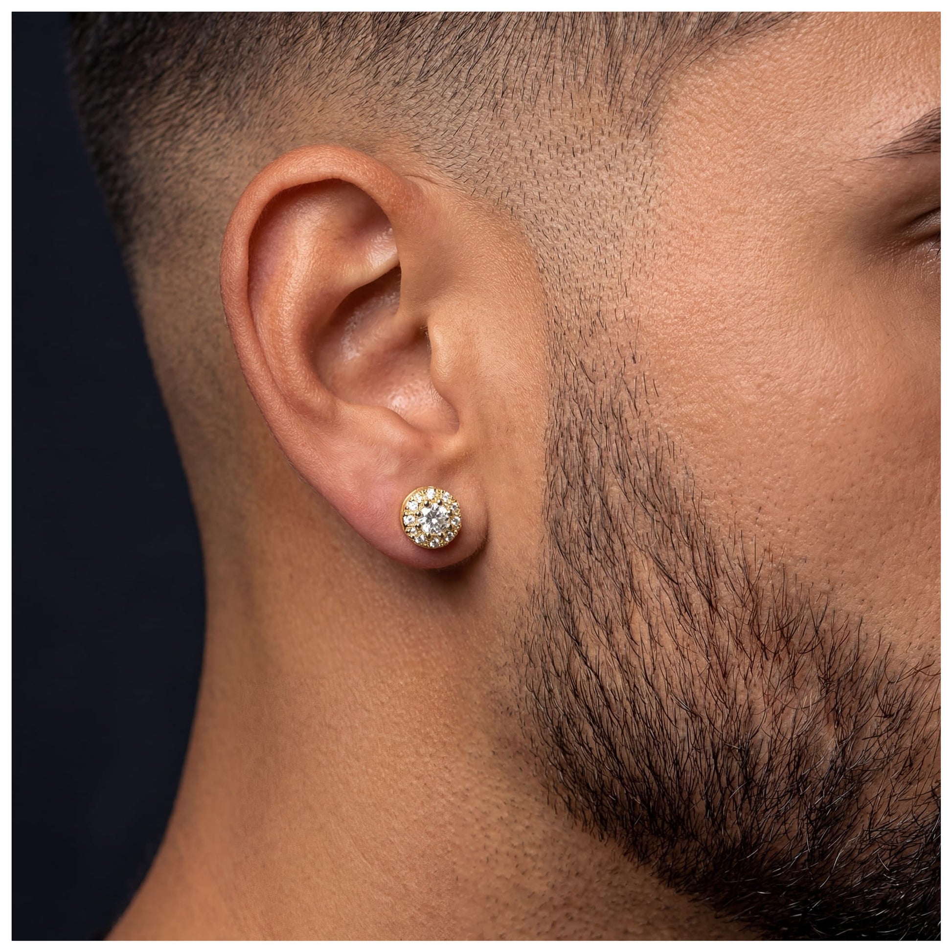 SALE | ICED OUT "GOLD FRANKO" OHRRINGE - ICERAIN JEWELRY