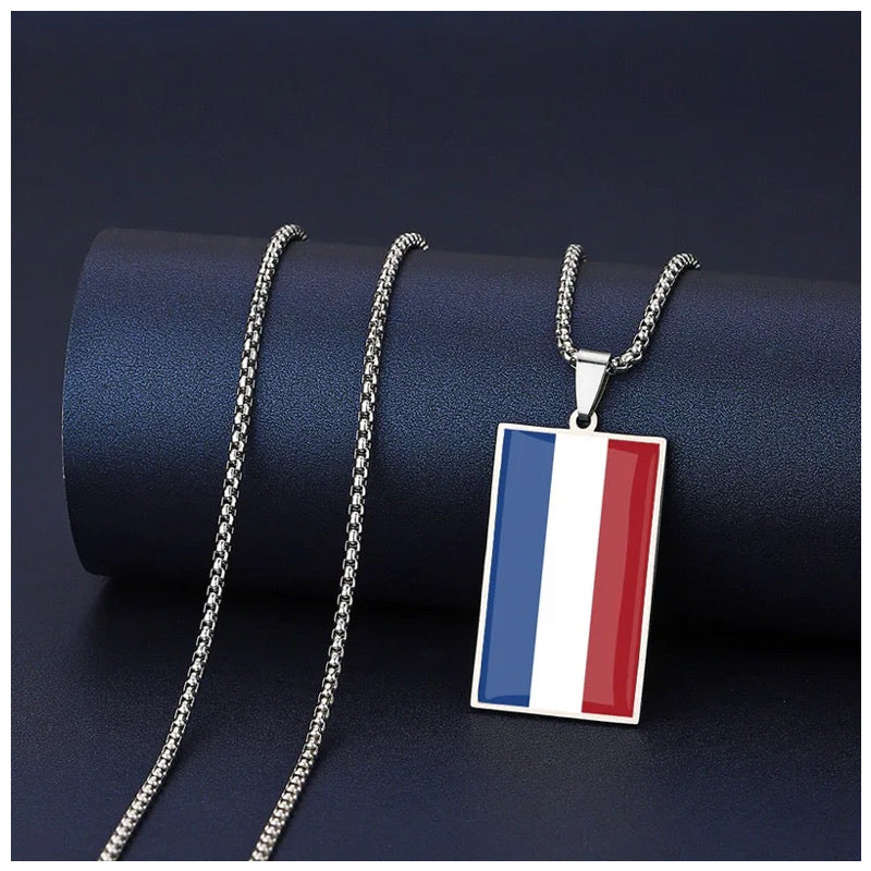 EDELSTAHL "NETHERLANDS FLAG" LÄNDERKETTE - ICERAIN JEWELRY