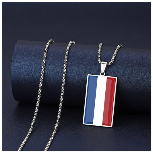 EDELSTAHL "NETHERLANDS FLAG" LÄNDERKETTE - ICERAIN JEWELRY