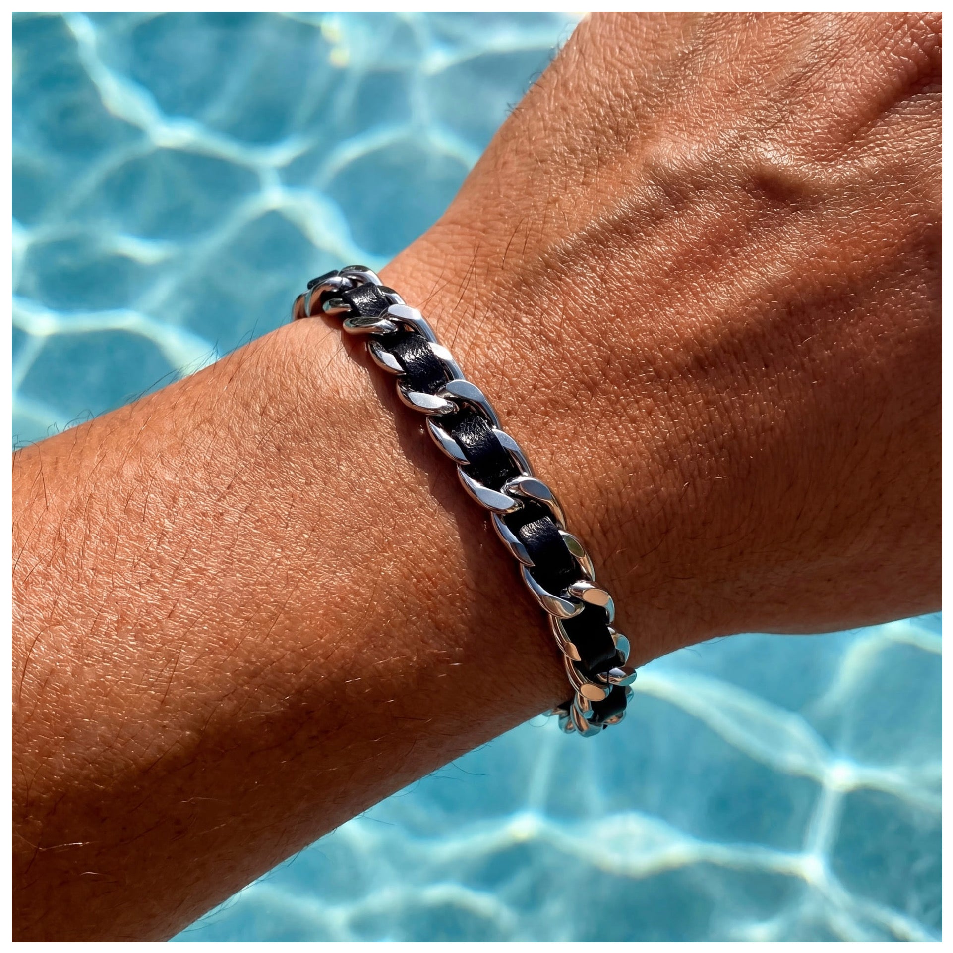 EDELSTAHL 7,5MM "DRISTO" ARMBAND - ICERAIN JEWELRY