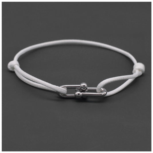 STOFF/EDELSTAHL "CLOSURE" ARMBAND - ICERAIN JEWELRY