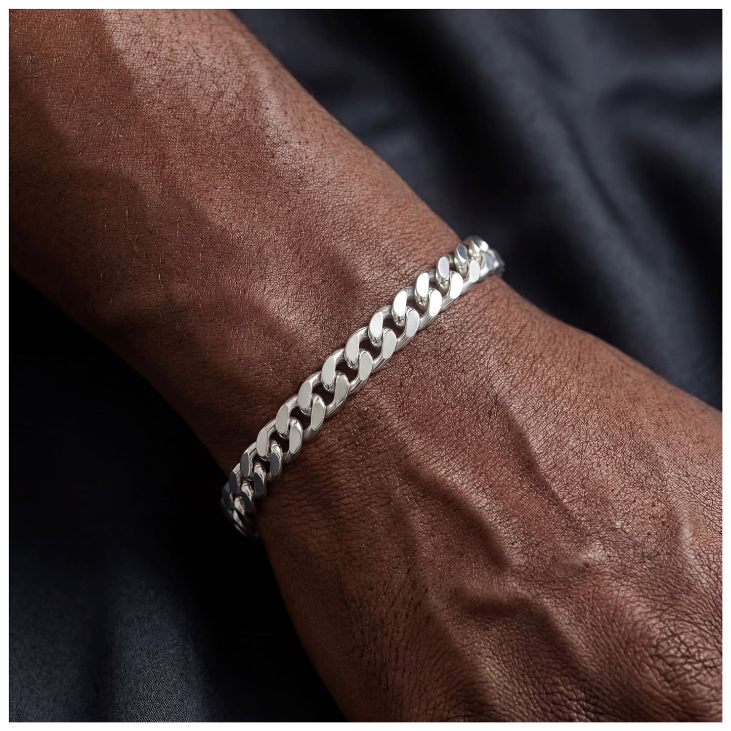 925S SILVER "CUBAN" ARMBAND [PREMIUM VERSION] - ICERAIN JEWELRY