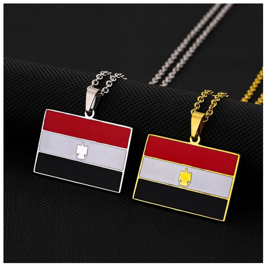 EDELSTAHL "EGYPT FLAG" LÄNDERKETTE - ICERAIN JEWELRY
