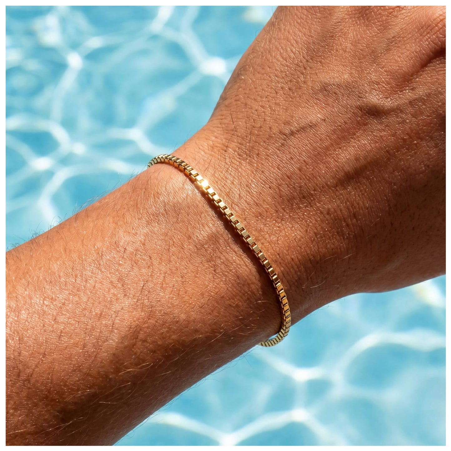 EDELSTAHL 2MM "GOLD BOX" ARMBAND - ICERAIN JEWELRY