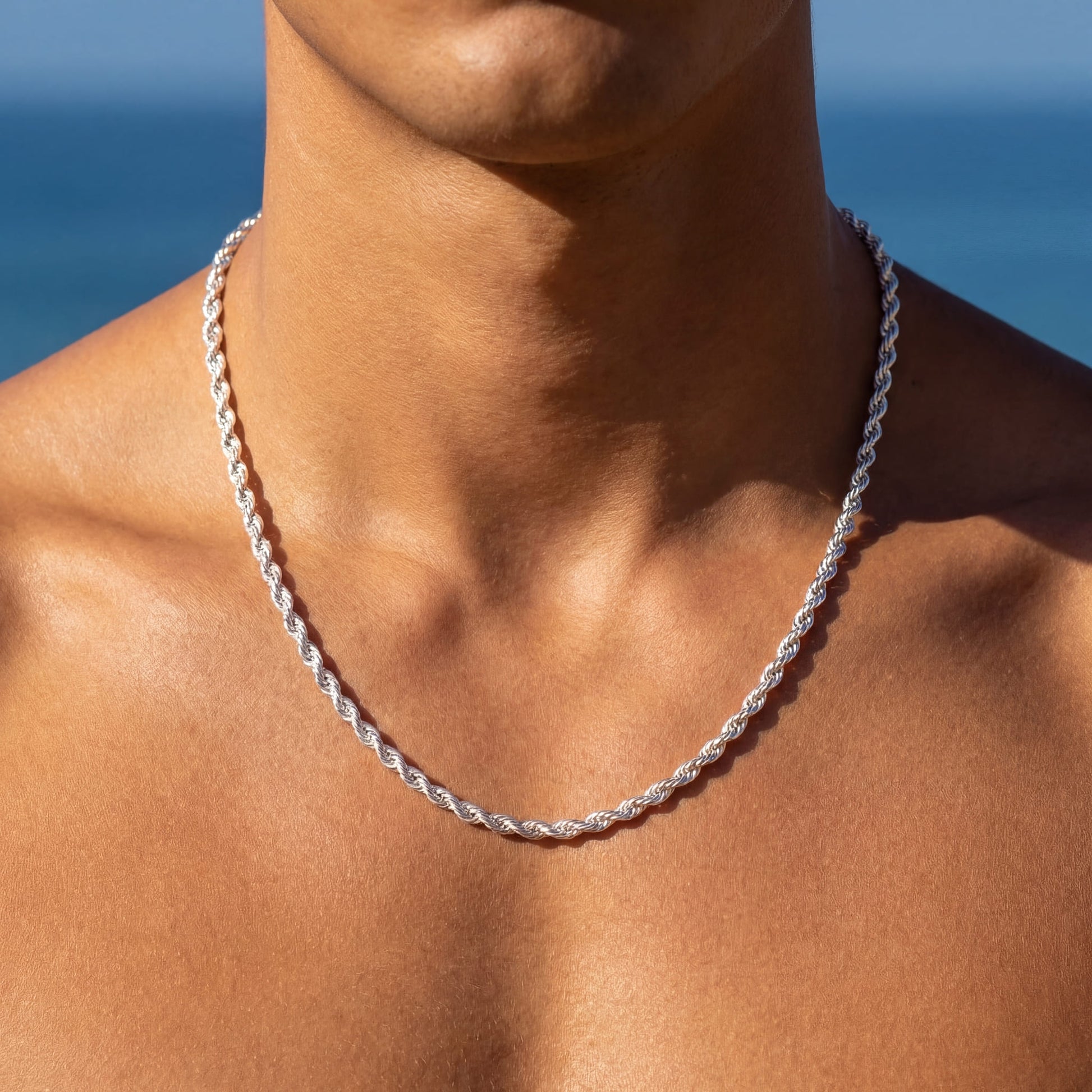 SALE | 925S SILVER 2,3MM 50CM "ROPE" KETTE - ICERAIN JEWELRY