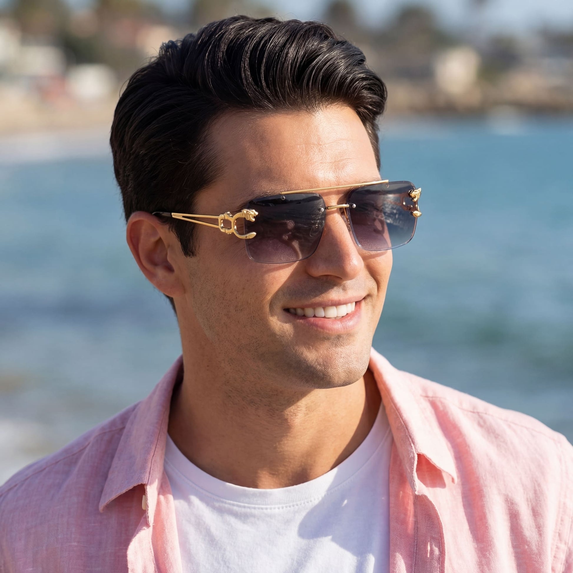 EDELSTAHL "LEOPARDO" SONNENBRILLE - ICERAIN JEWELRY