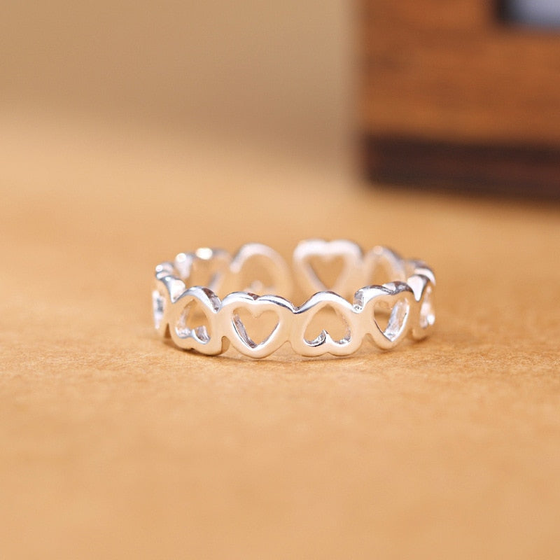 925S SILVER "LITTLEHEARTS" RING - ICERAIN JEWELRY