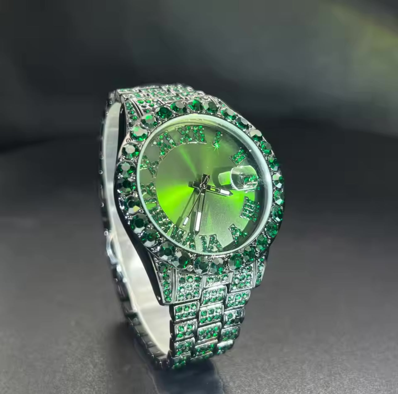 Luxus Designer Iced Out "Regina V2" Uhr + Box + Armbandkürzer - ICERAIN JEWELRY