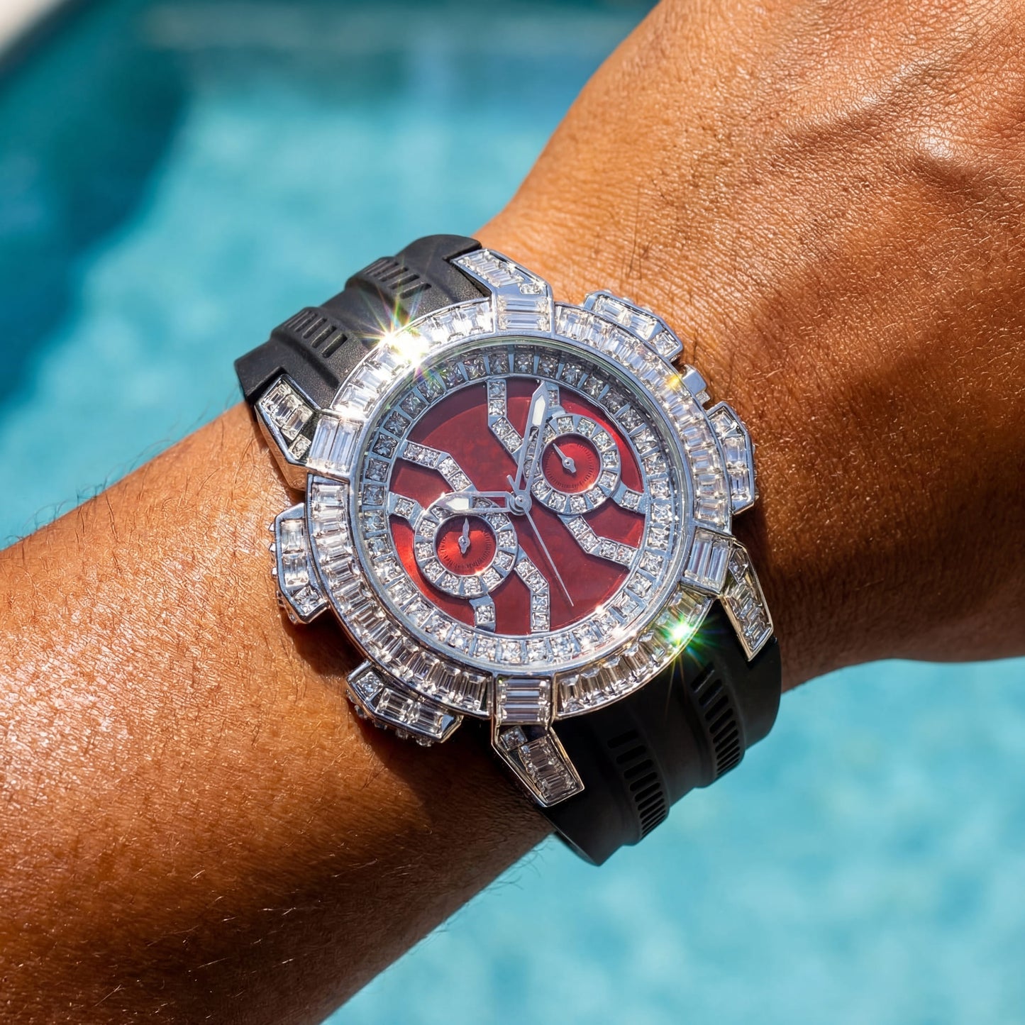 ICED OUT "SUNSTAR" UHR - ICERAIN JEWELRY