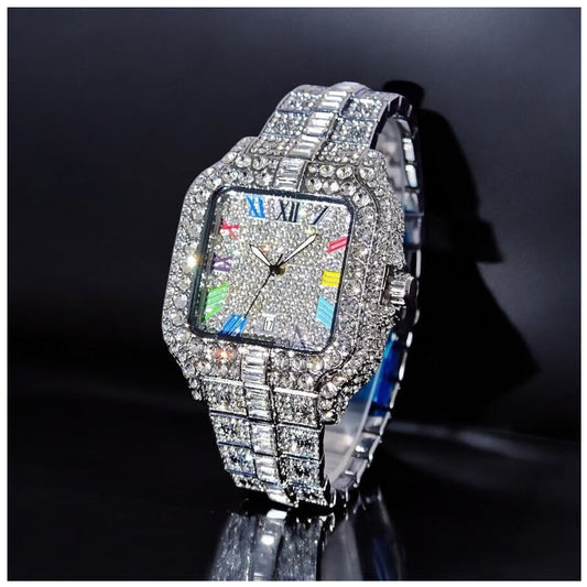 ICED OUT "PIAZZA V4" UHR - ICERAIN JEWELRY