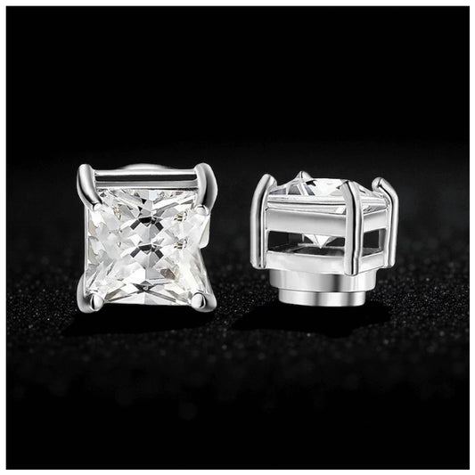 ICED OUT "SILVERSTAR" MAGNET OHRRINGE - ICERAIN JEWELRY