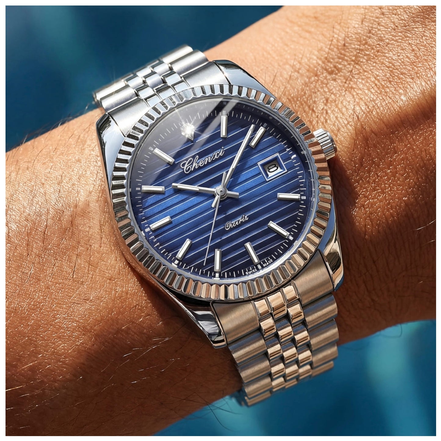 EDELSTAHL "WISTERWAT" UHR - ICERAIN JEWELRY