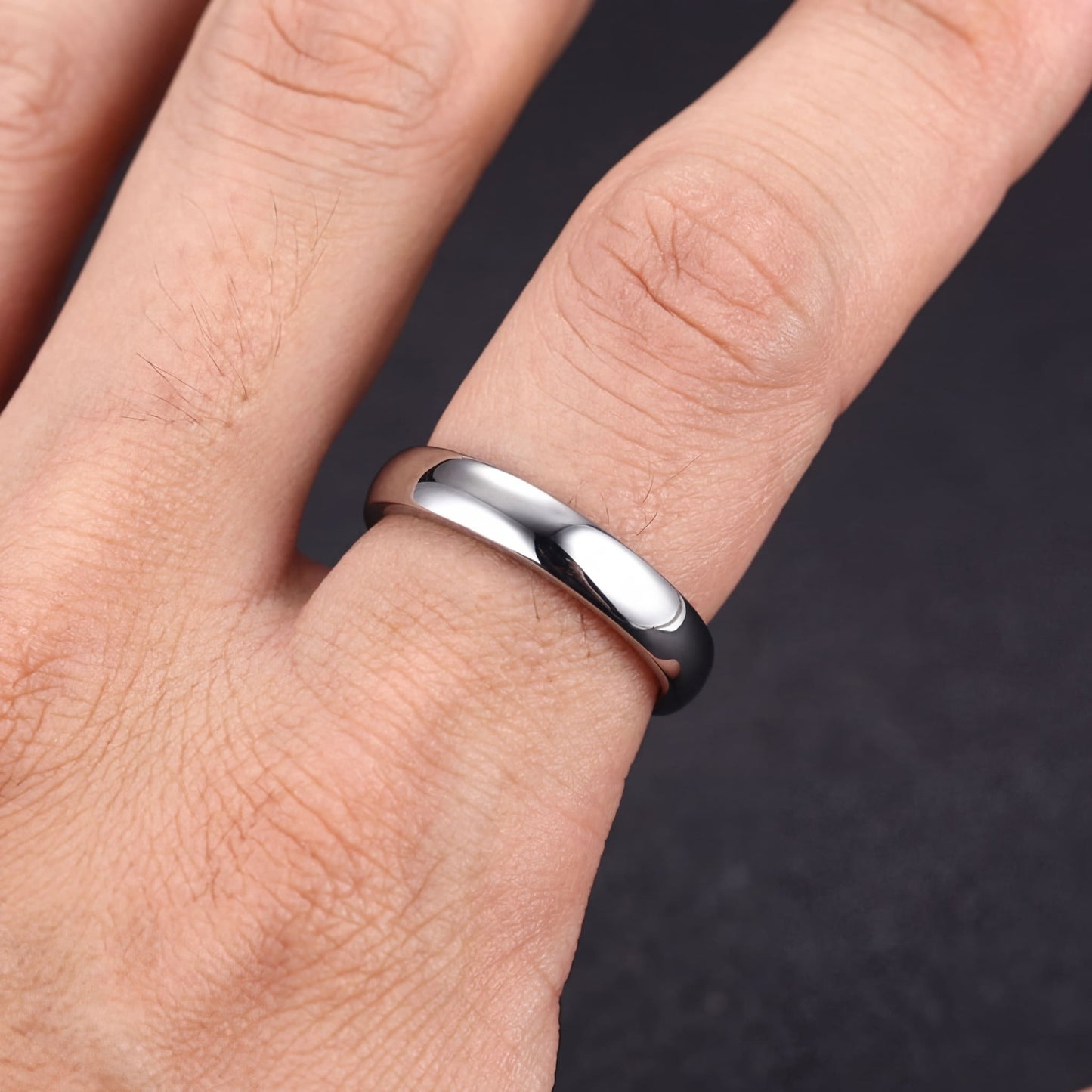 EDELSTAHL "PLAIN" RING - ICERAIN JEWELRY