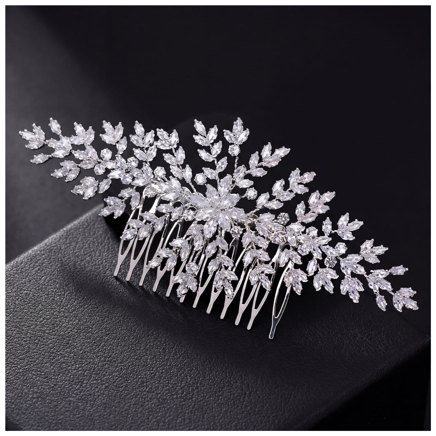 SALE | ICED OUT "AURORA LEAF" DIADEM/TIARA - ICERAIN JEWELRY