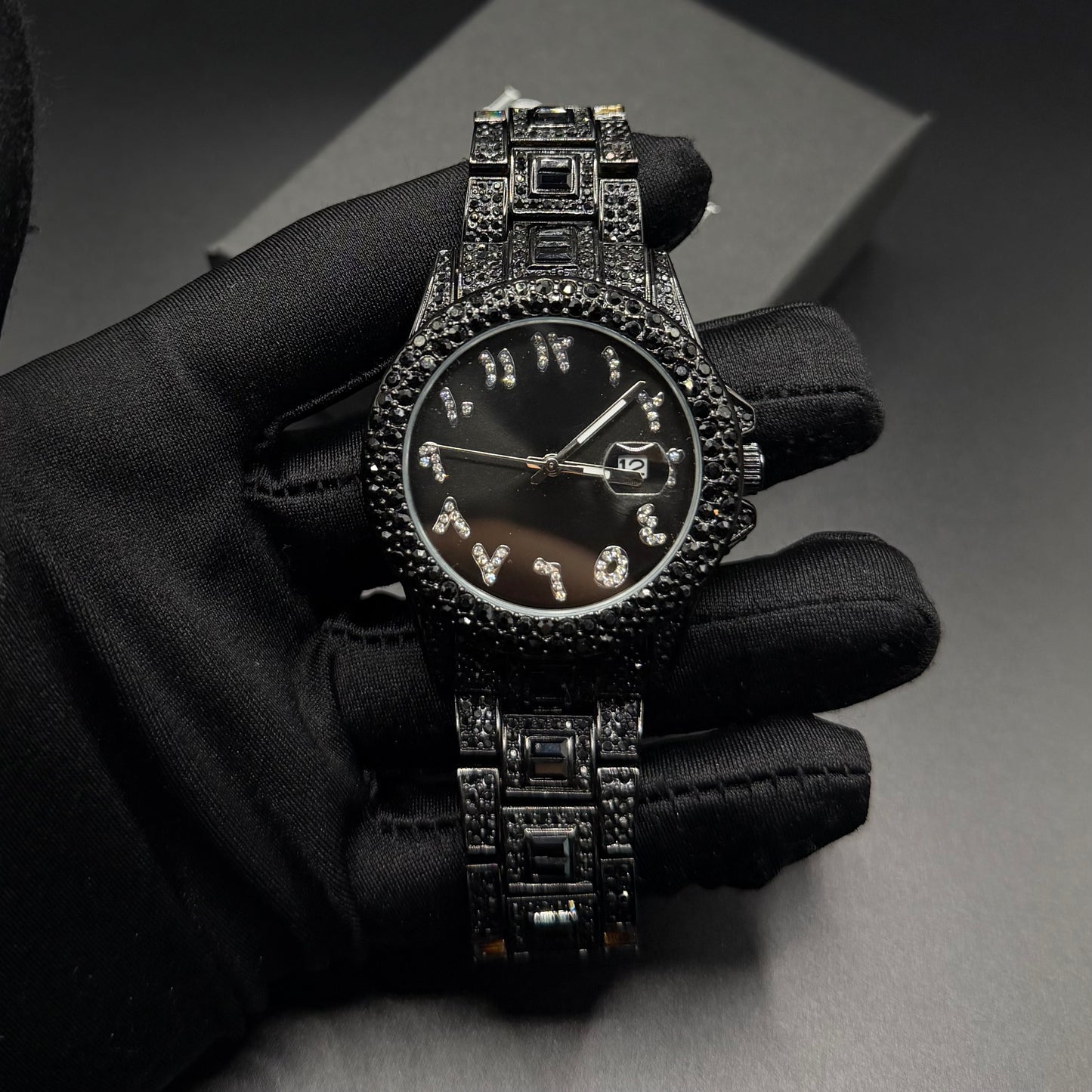 SALE | ICED OUT "BLACK ARABIC" UHR - ICERAIN JEWELRY