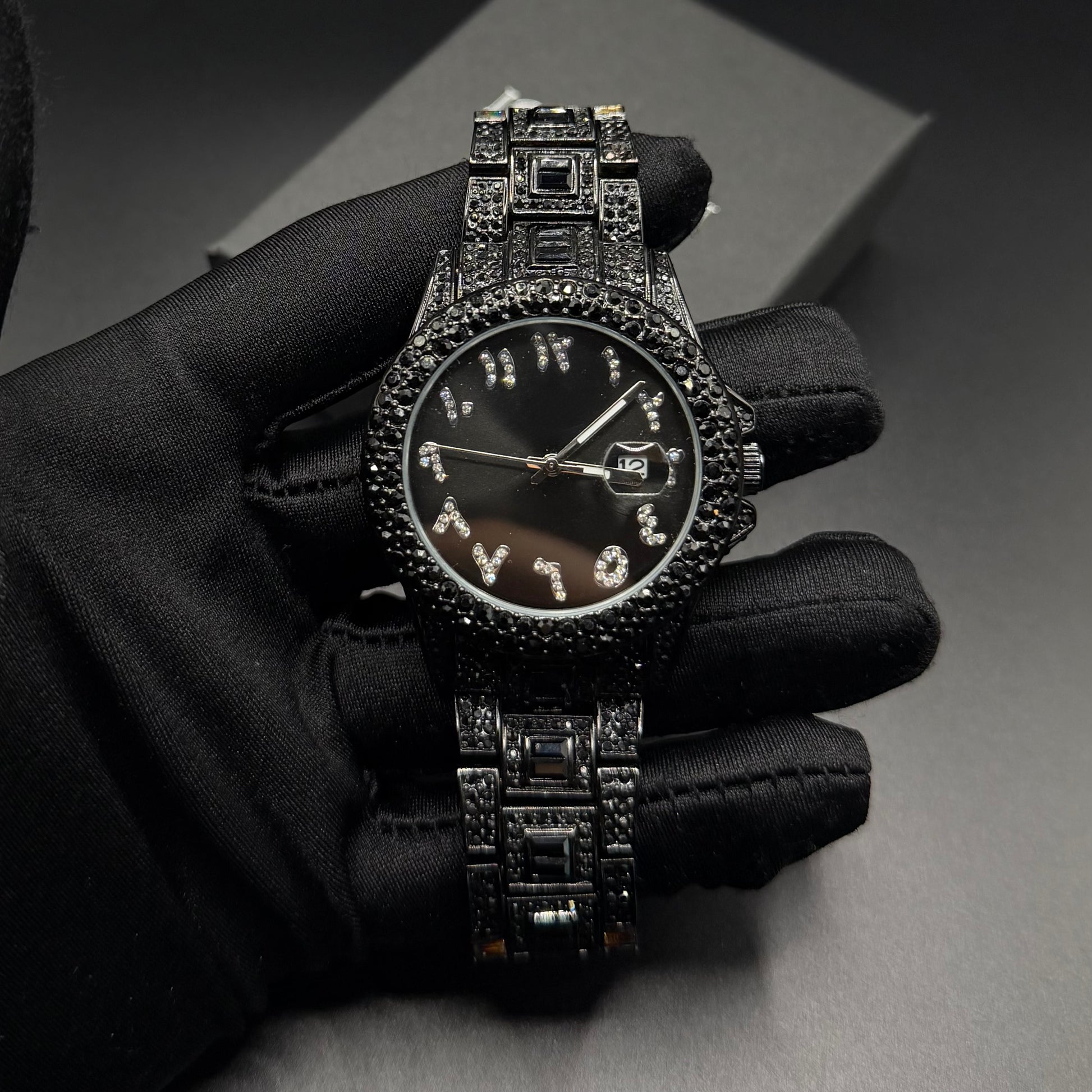 SALE | ICED OUT "BLACK ARABIC" UHR - ICERAIN JEWELRY