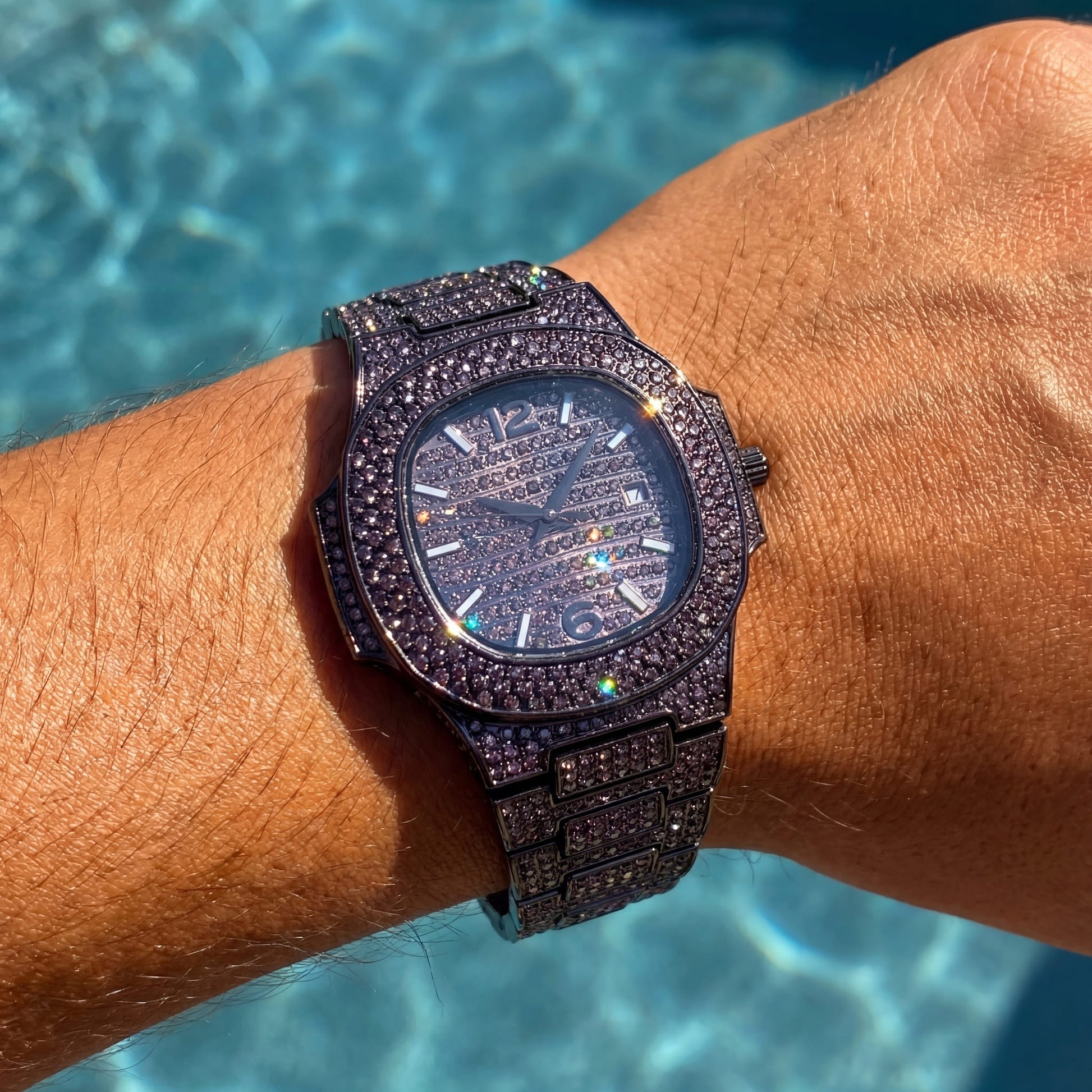ICED OUT "SWAROXON" UHR - ICERAIN JEWELRY