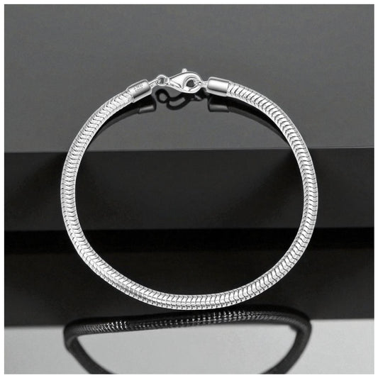 925S SILVER 3MM "SNAKE" ARMBAND - ICERAIN JEWELRY