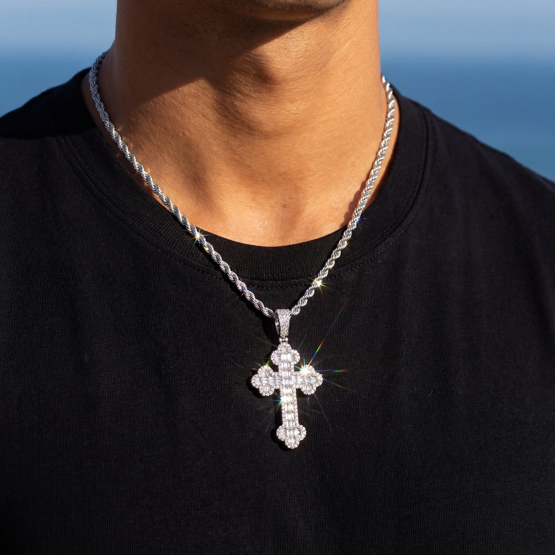 ICED OUT "CROSS V2" KETTE - ICERAIN JEWELRY