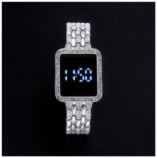 EDELSTAHL LED "LOVALISIMA" UHR - ICERAIN JEWELRY