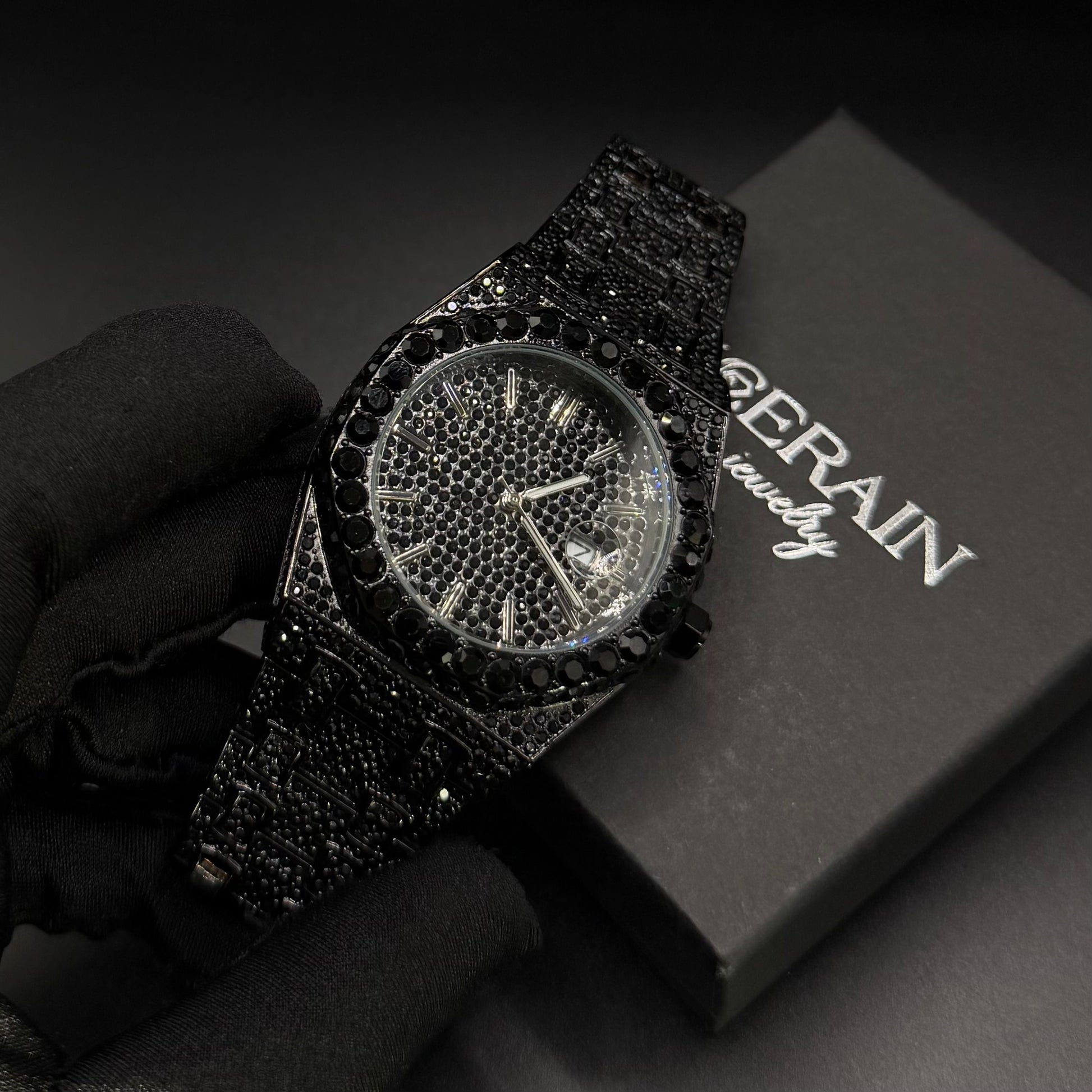 ICED OUT "APOSTEL" UHR - ICERAIN JEWELRY