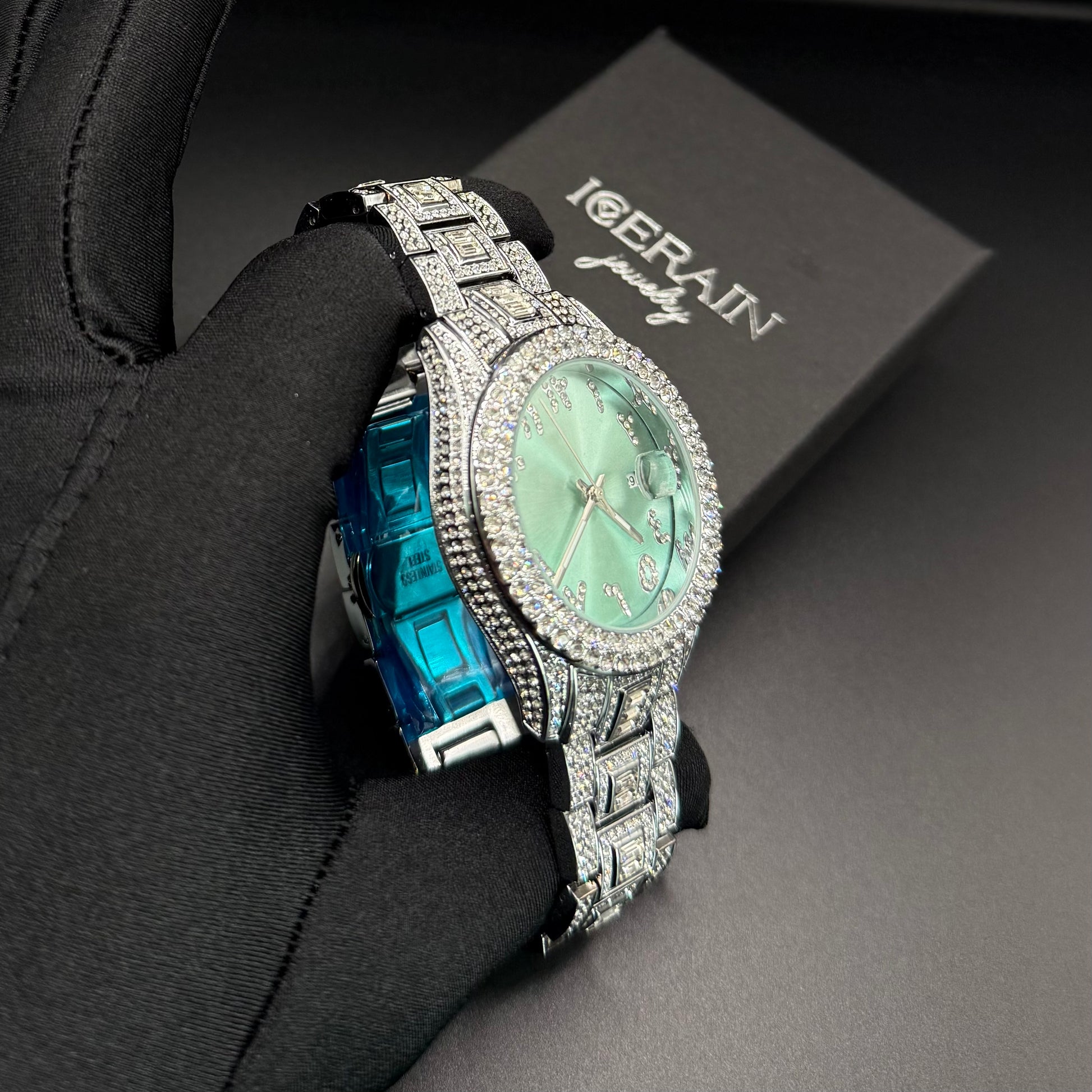 ICED OUT "ARABIC" UHR - ICERAIN JEWELRY
