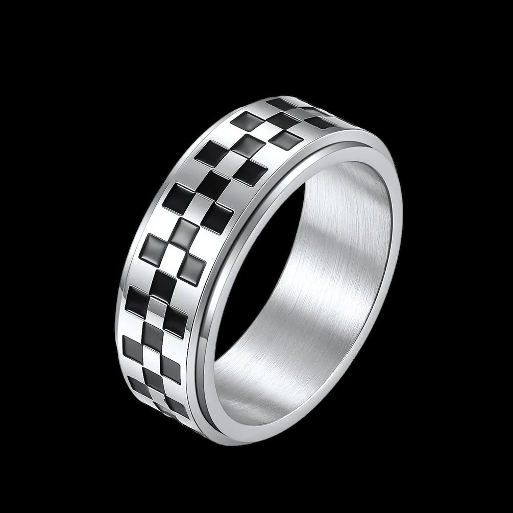 Luxus Edelstahl "Race" Ringe