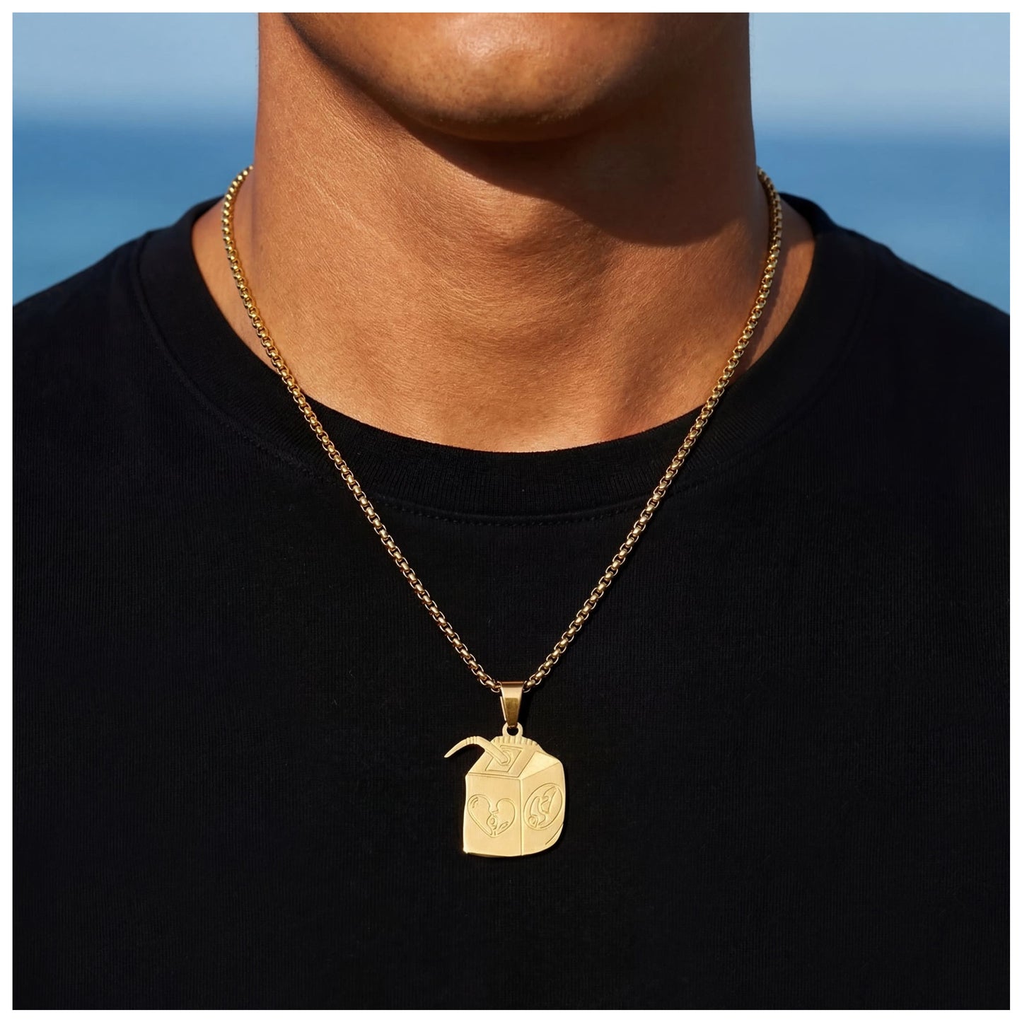 EDELSTAHL "GOLD JUICE 999" KETTE - ICERAIN JEWELRY
